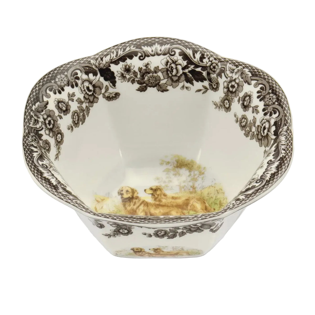 Spode Woodland Nut Bowl 6" (Golden Retriever)