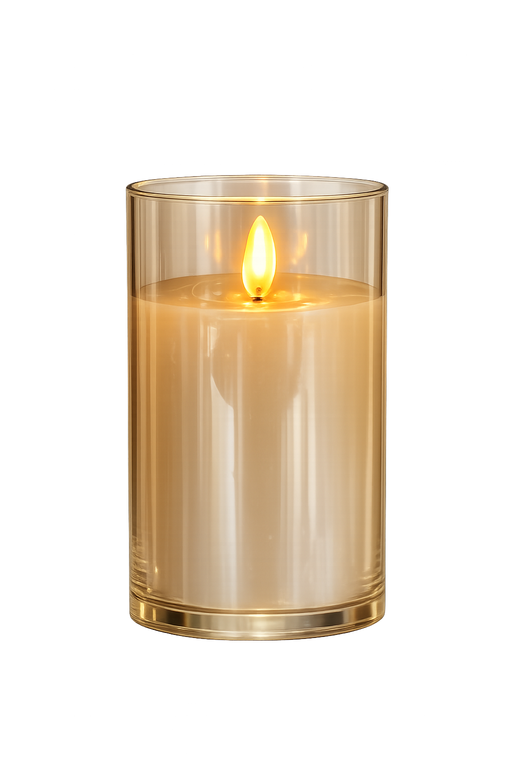 3" x 5" Radiance Led Poured Candles- Champagne