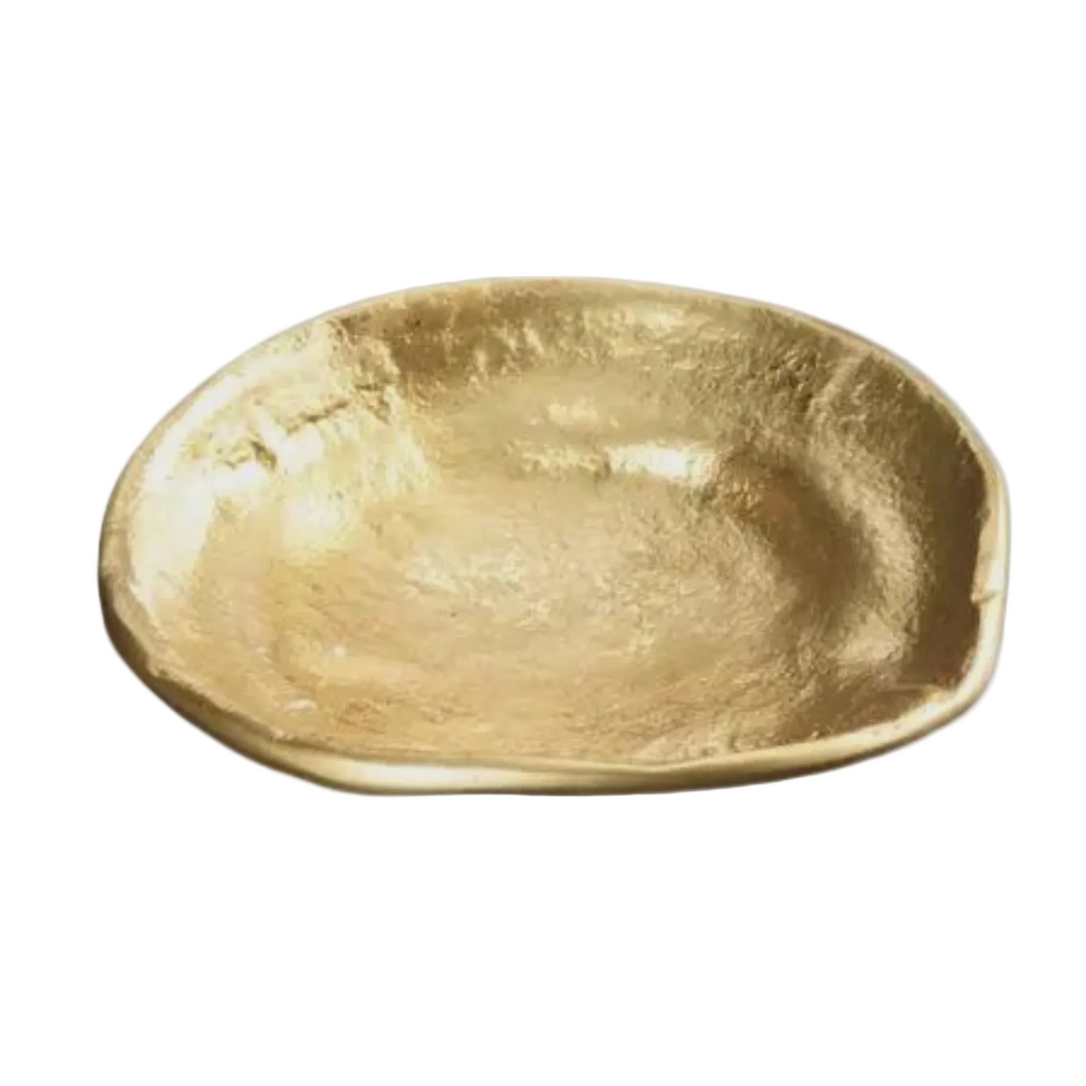 Gilded Textured Gold Dish Large