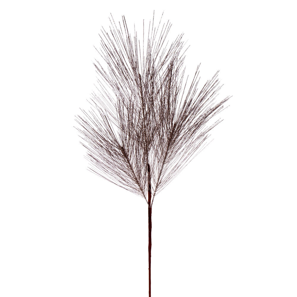 24" Artificial Champagne Metallic Pine Needle Christmas Spray