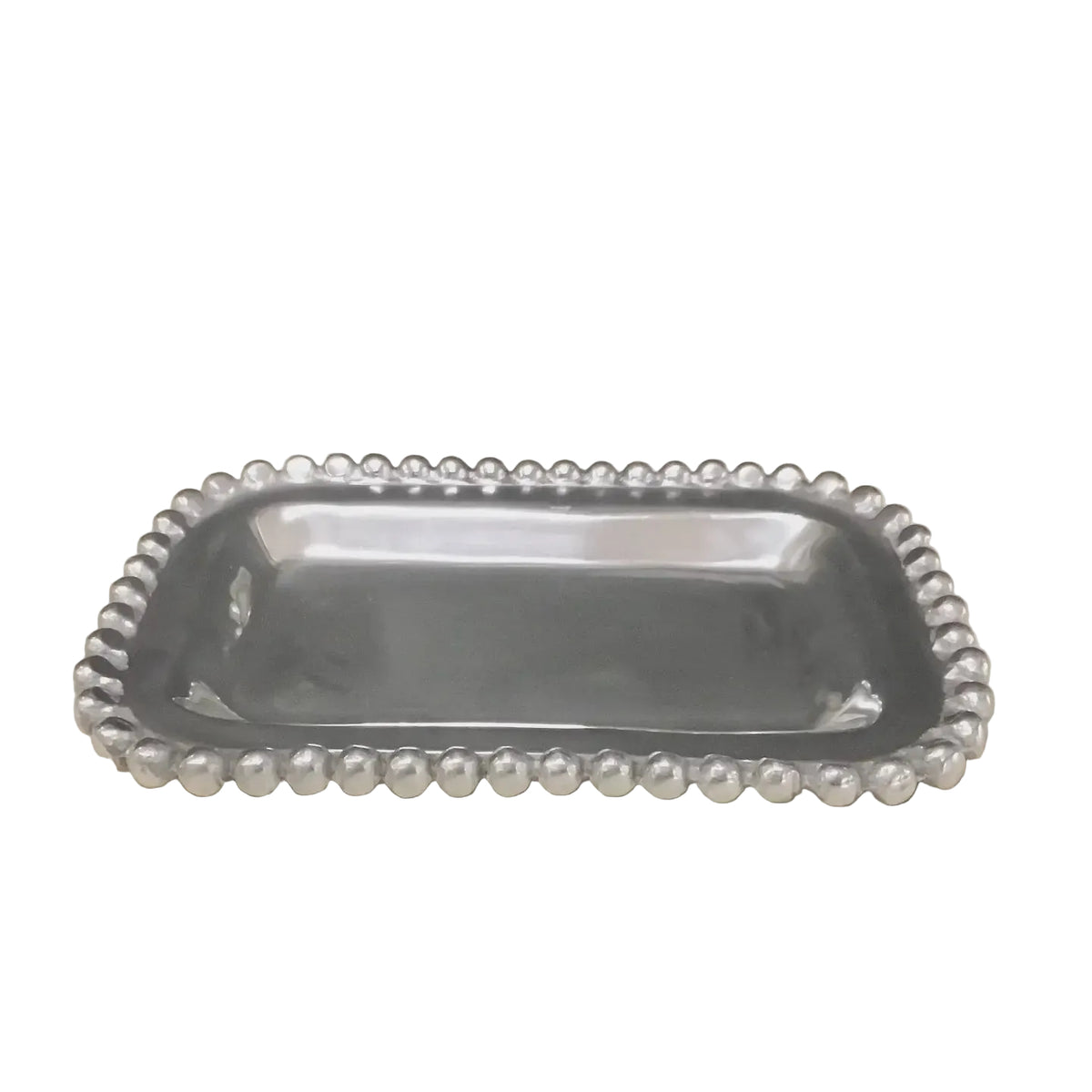 Silver Beaded Edge Tray