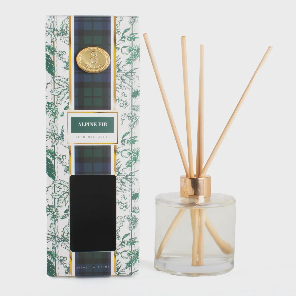 Alpine Fir Toile Reed Diffuser – 6.7 oz