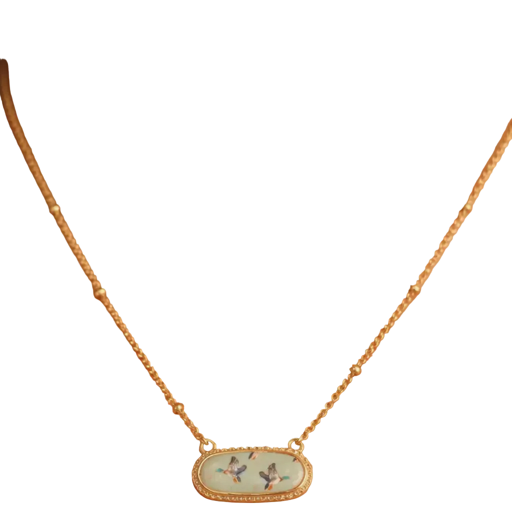 Green Duck Necklace