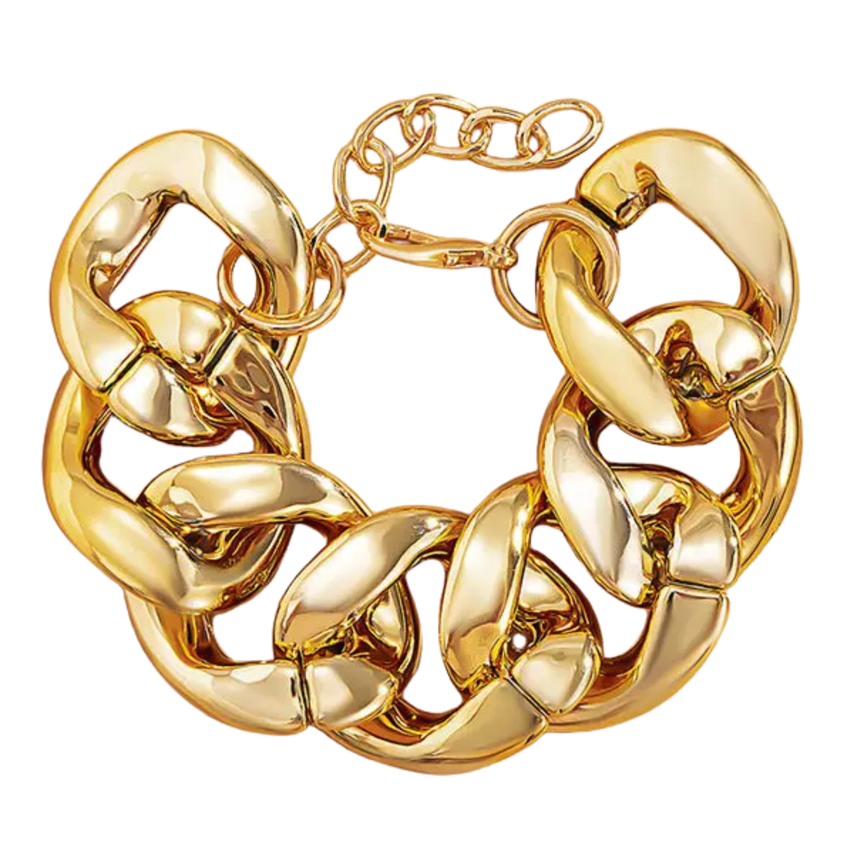 Oversized Gold Chain Link Bracelet