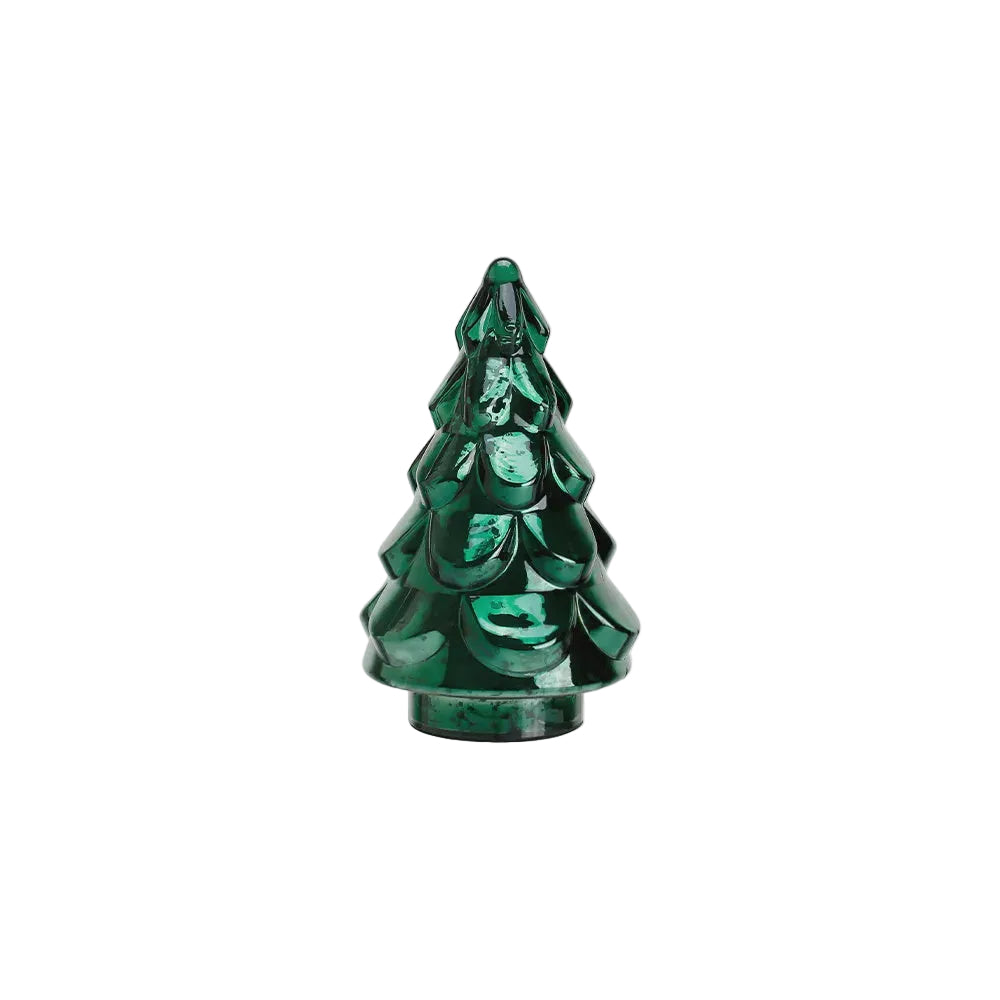 10.6 Inch Green Glass Christmas Tree