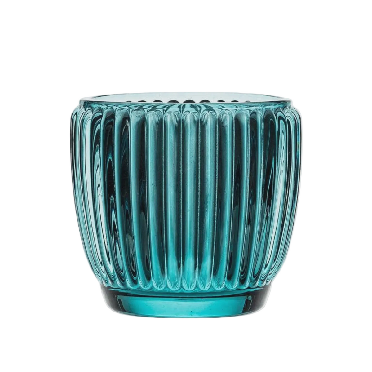 Ribbed Votive | Blue