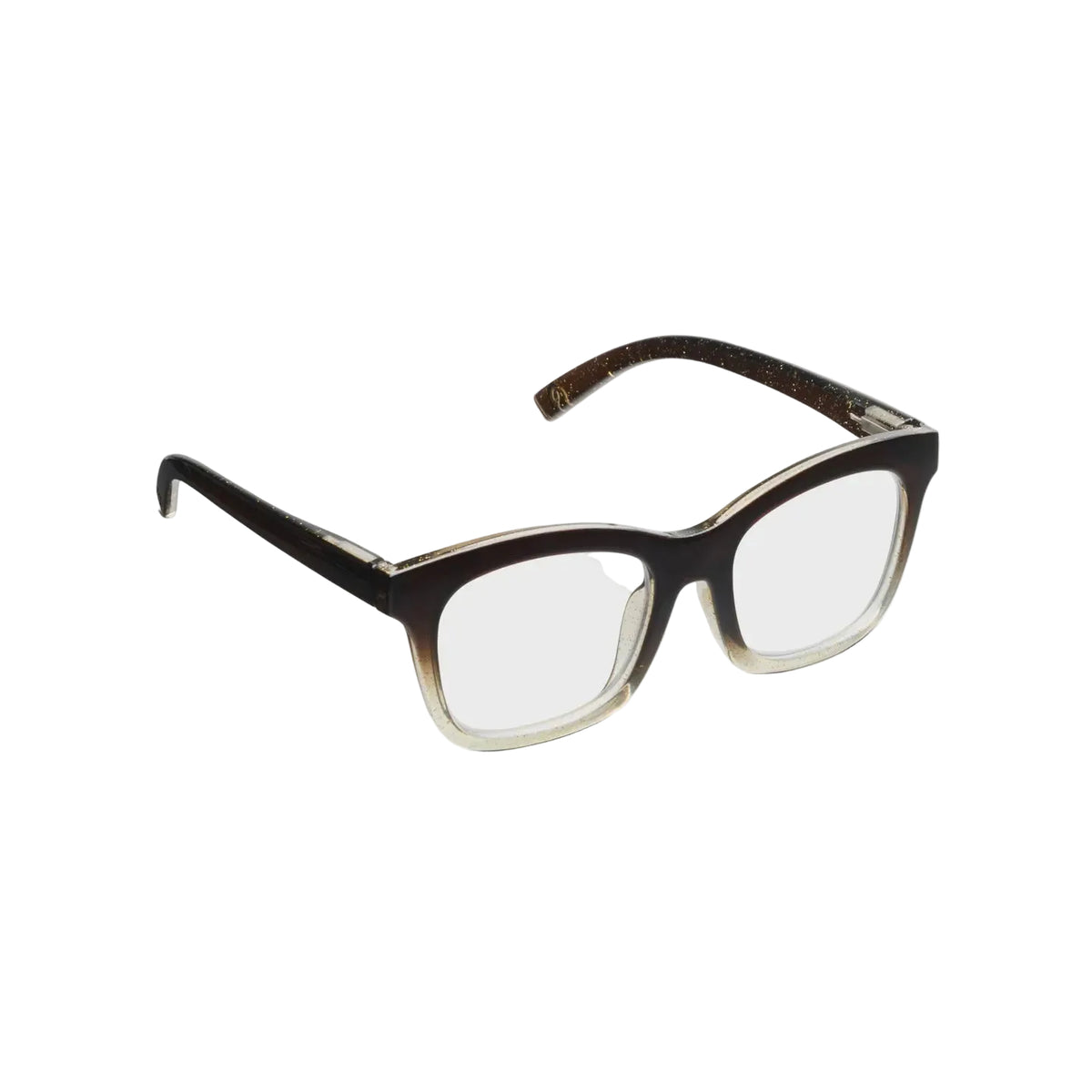 Peepers To the Maximalist Reading Glasses – Clear Glitter
