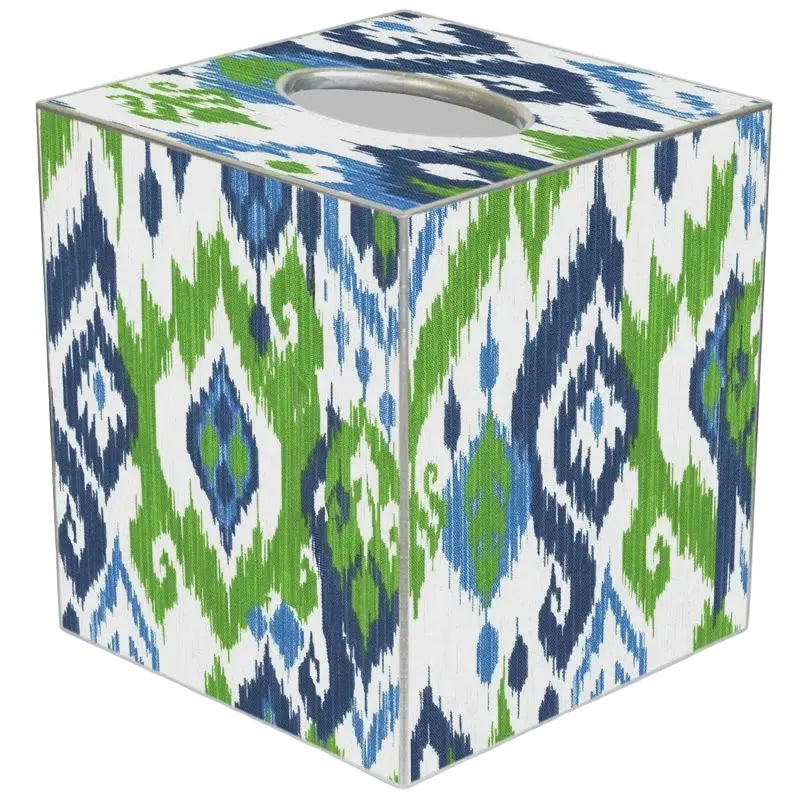Seaside Ikat Tissue Box Cover
