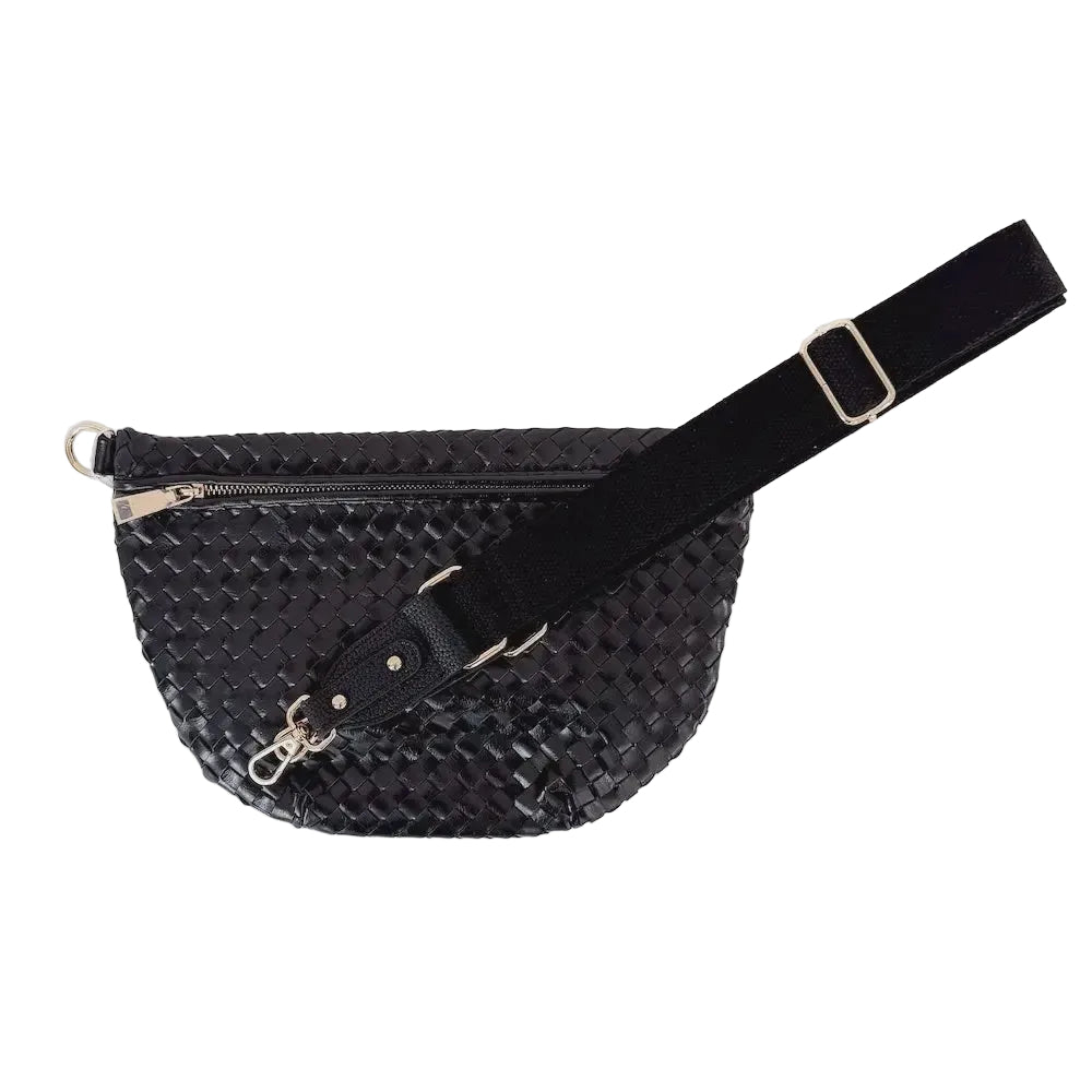 Solid Black Purse Strap