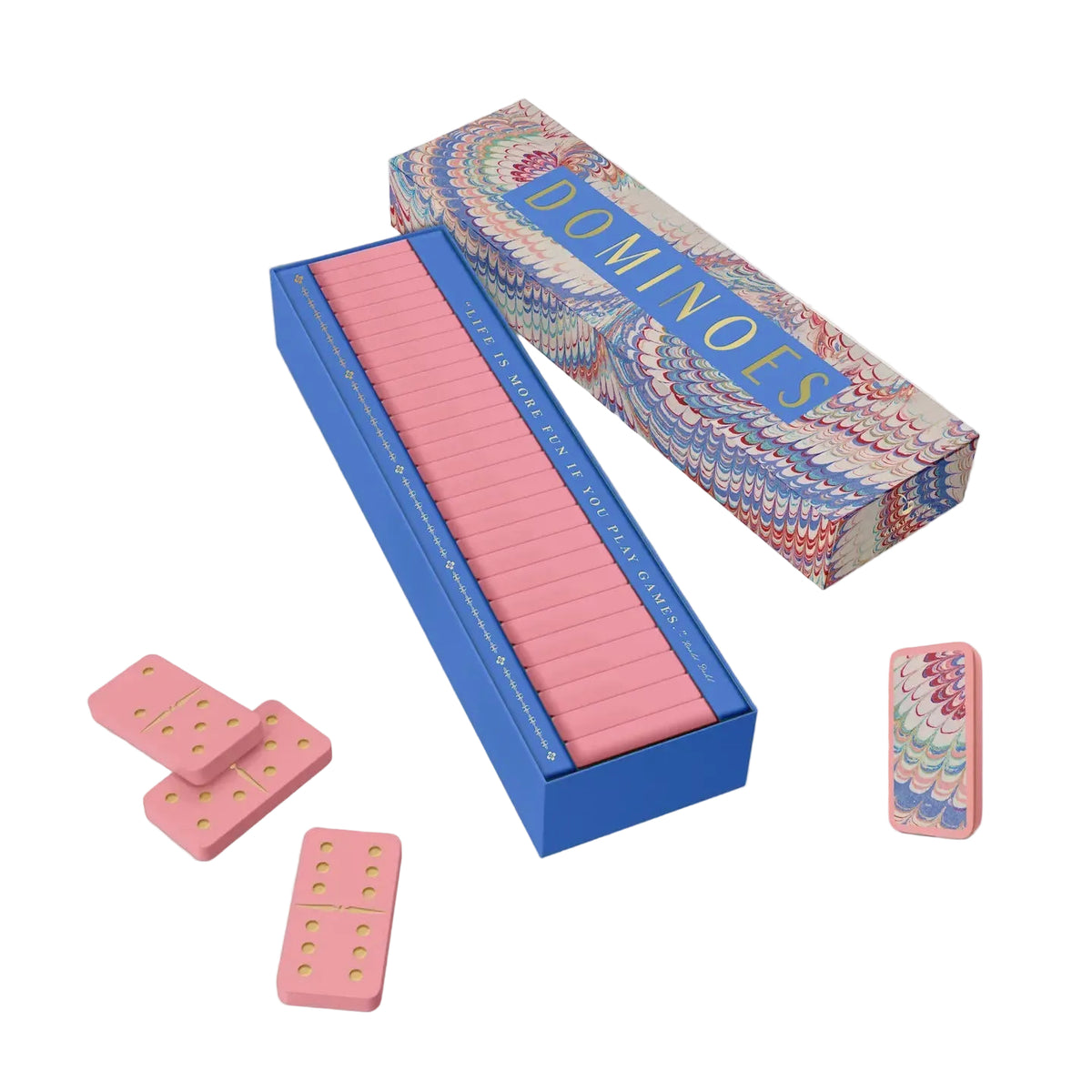 Marbled Colors Domino Set