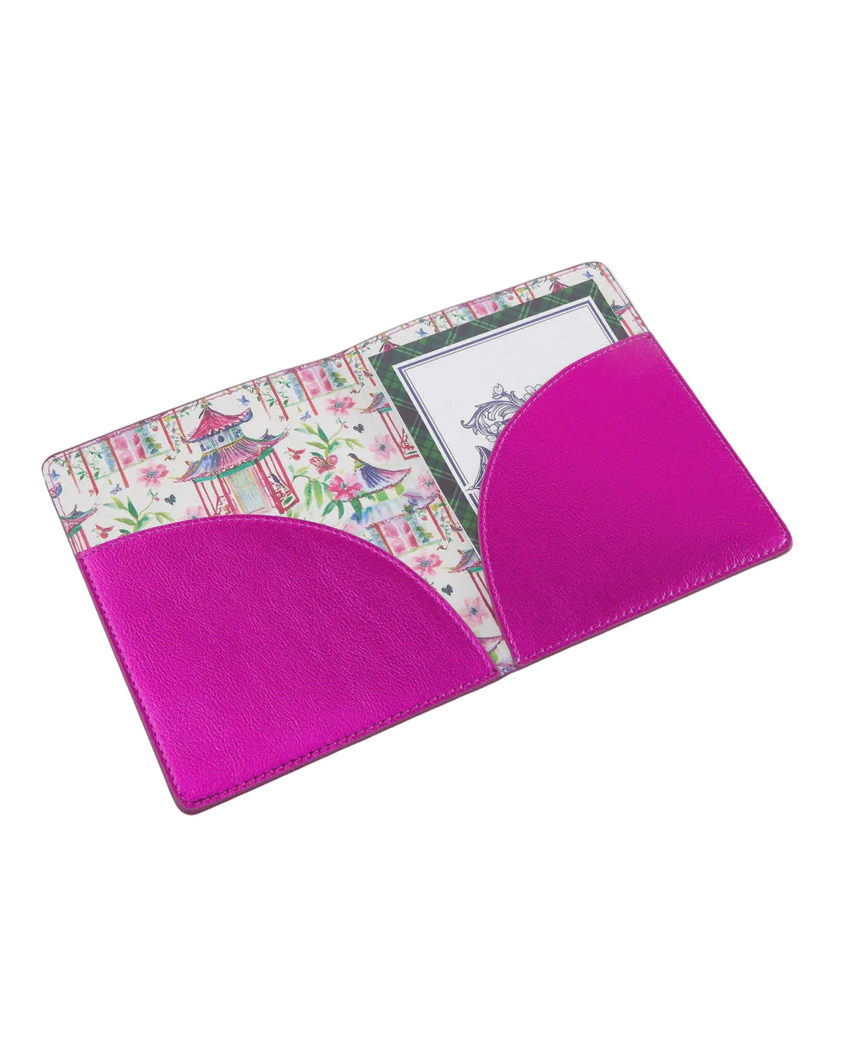 Metallic Hot Pink Mahjong Card Folio