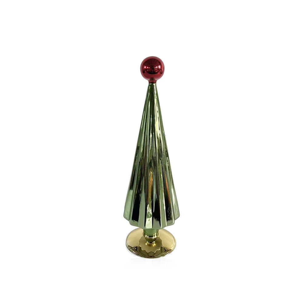 12" Green & Red Tree