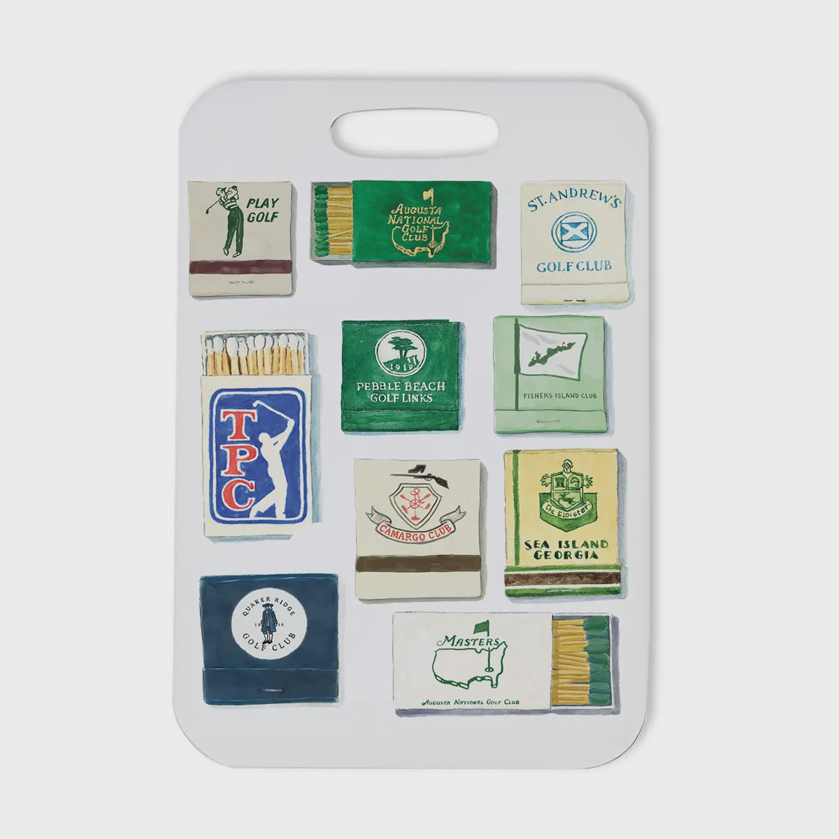 Golf Bag Tag – Vintage Matchbook Design