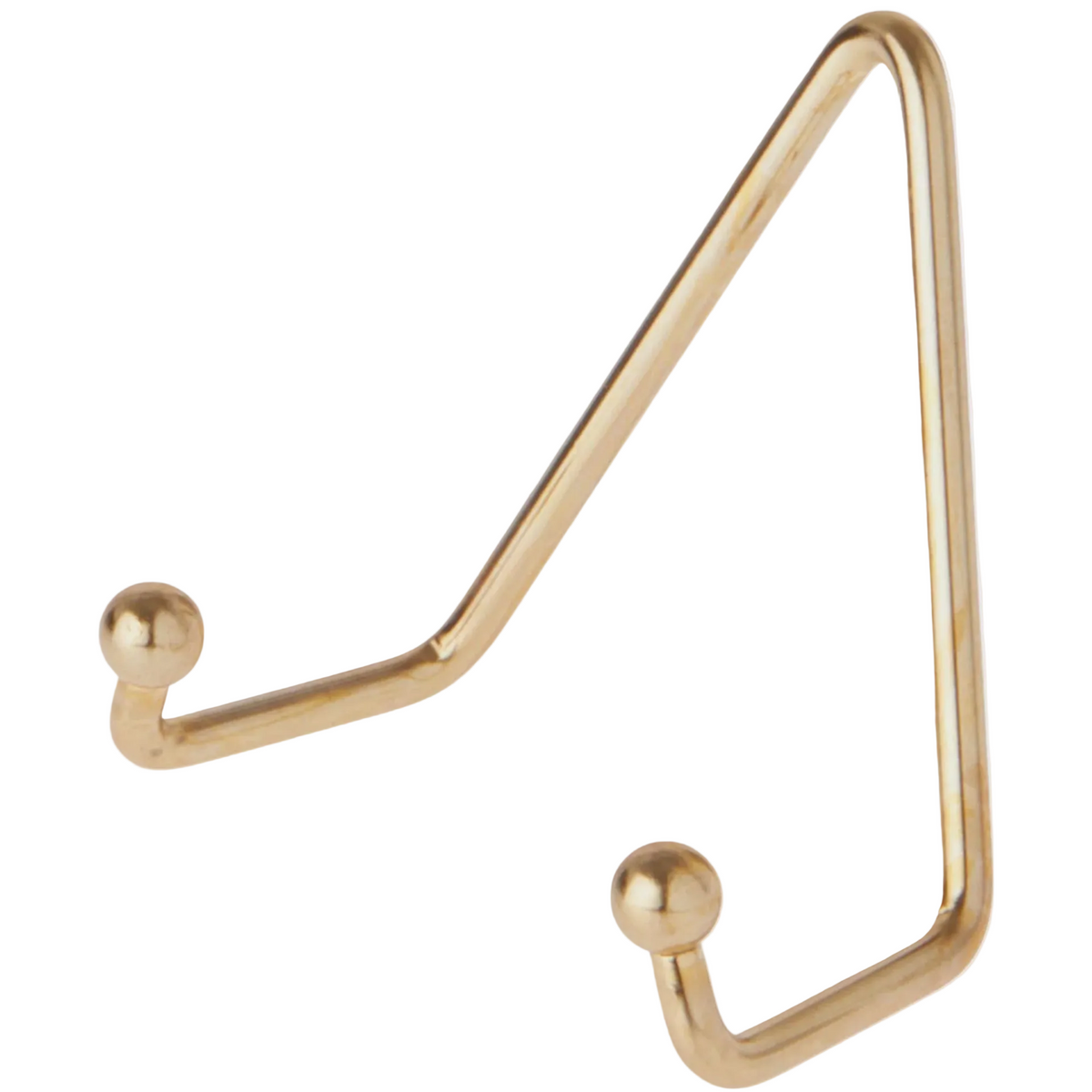 Shiny Gold Wall Mount Plate Hanger: 3.5" x 3.25" x 1.75"