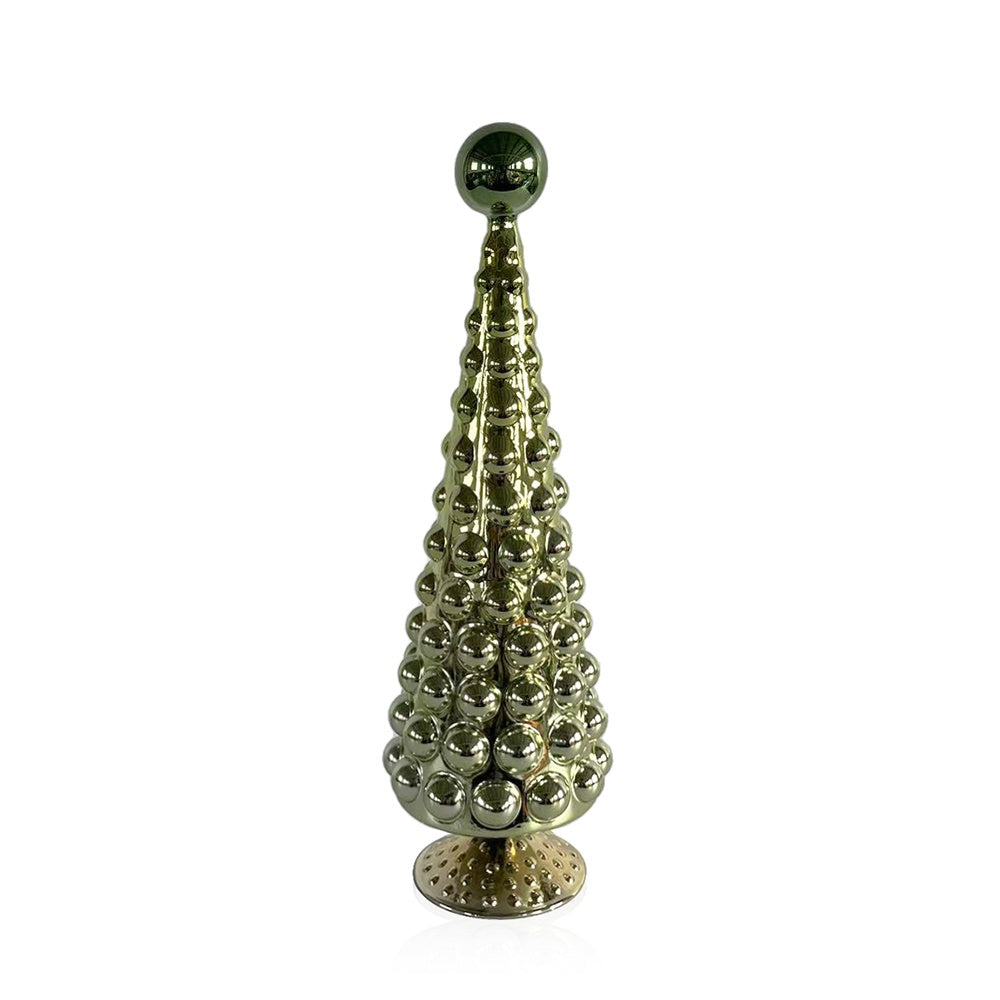 15.5" Green Hobnail Tree