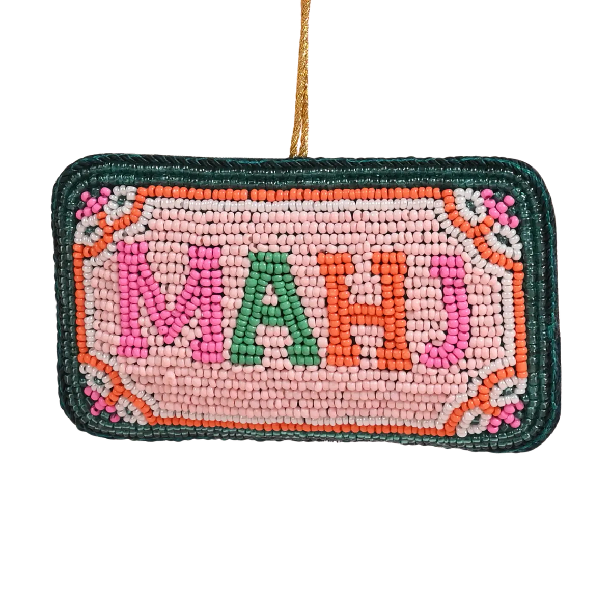 Handcrafted Beaded Ornament – Mahj