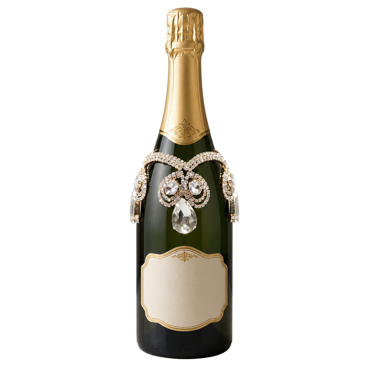 Jeweled Wine & Champagne Bottle Collar