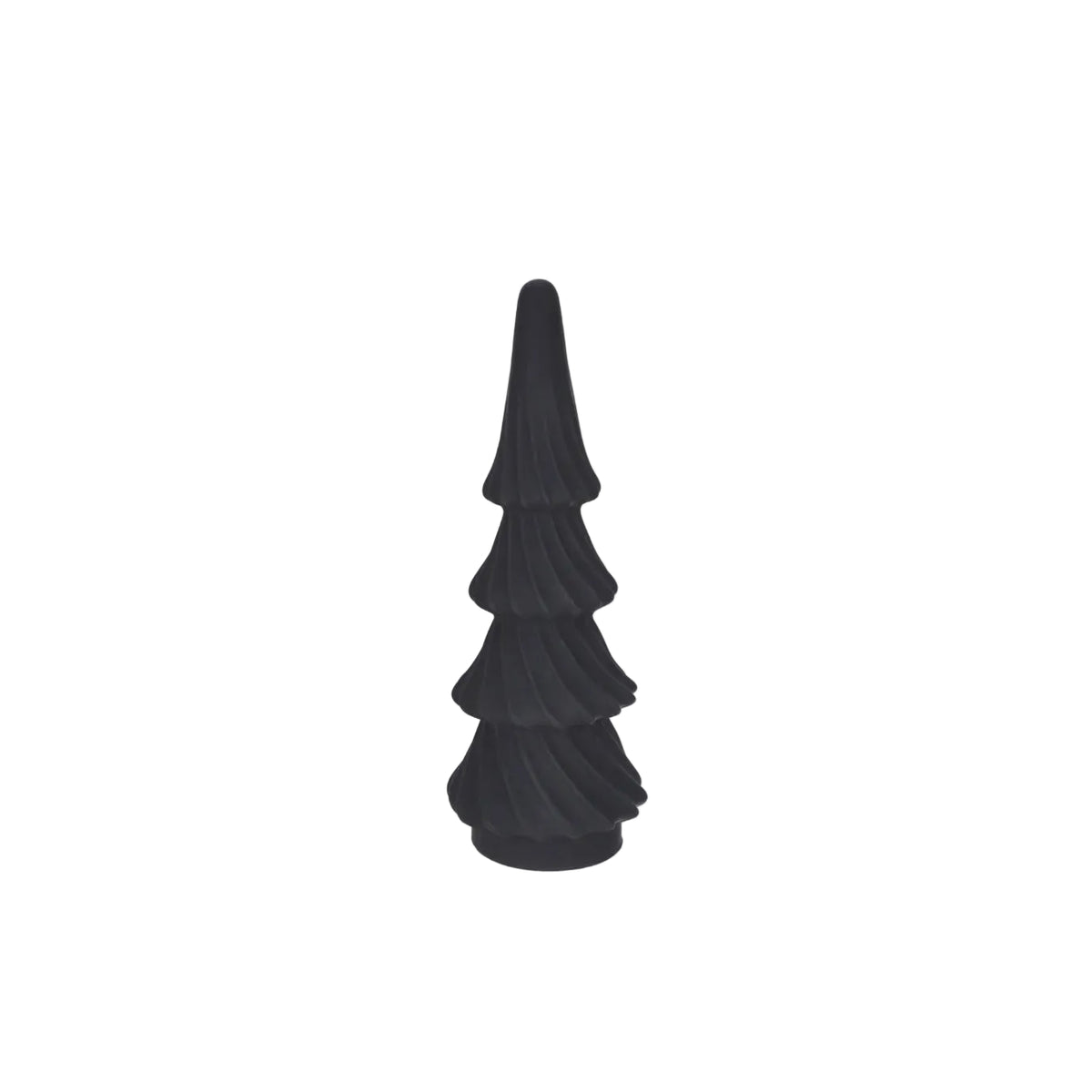 15" Black Matte Christmas Tree