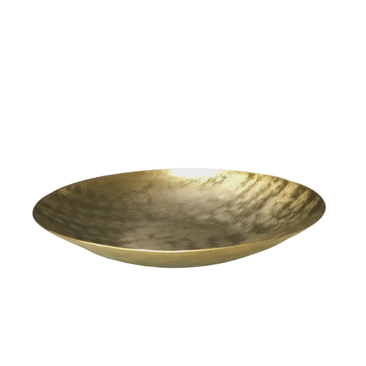 Gold Etched Shallow Bowl