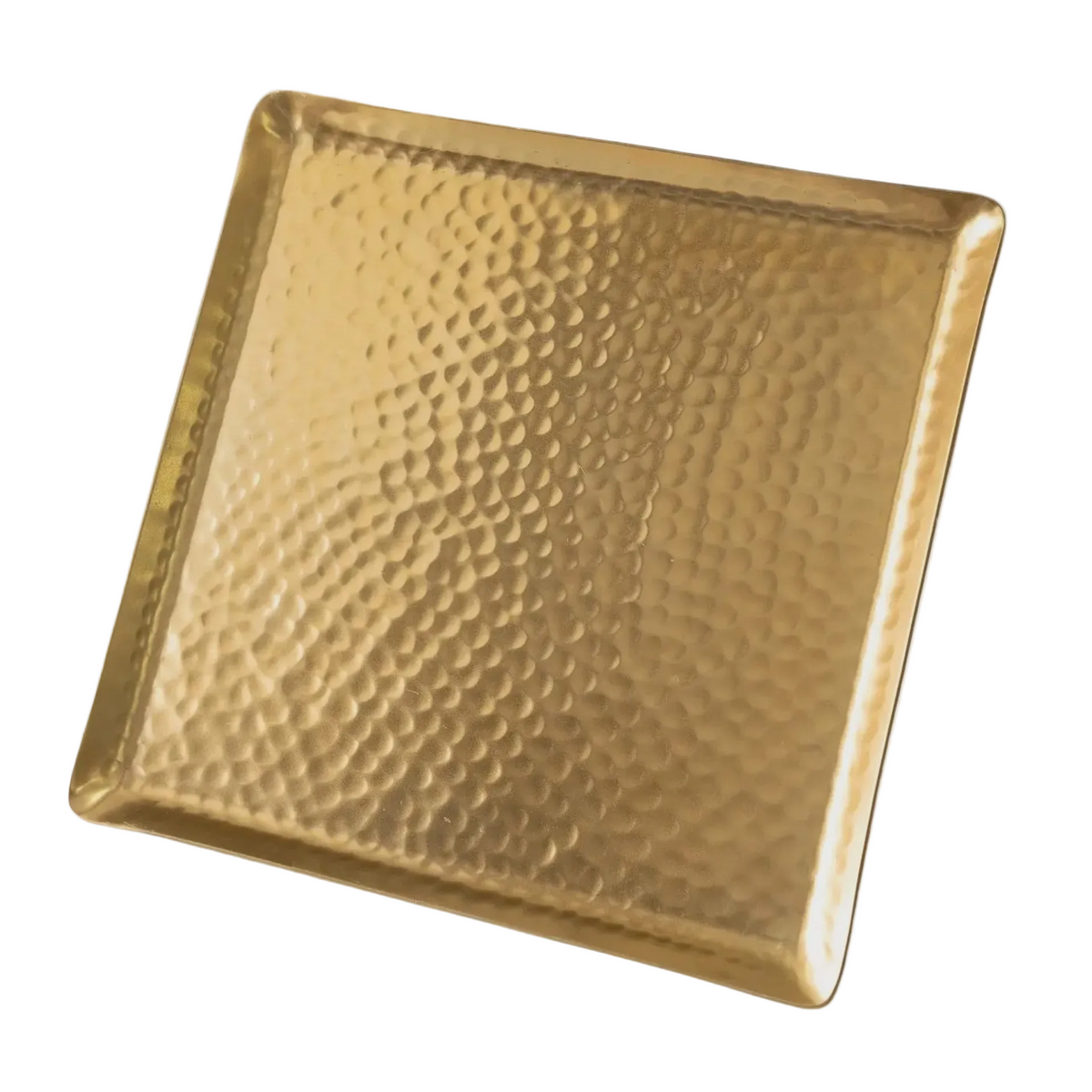 Gold Square Hammered Plate
