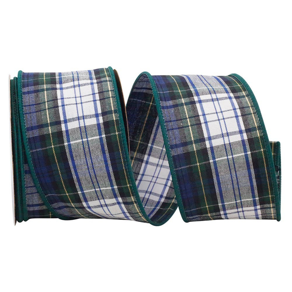 2.5" Plaid Inverness Wired Edge Ribbon | 10 yds