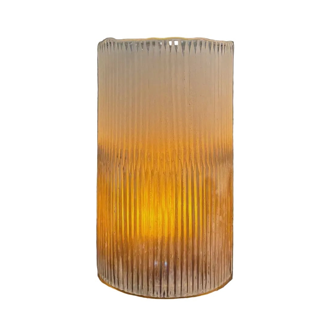 Frosted Bamboo Vessel 6x10"
