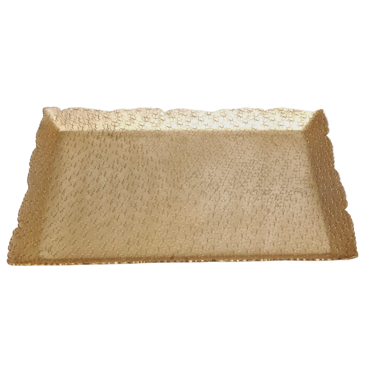 Small Gold Hammered Cutting Tray