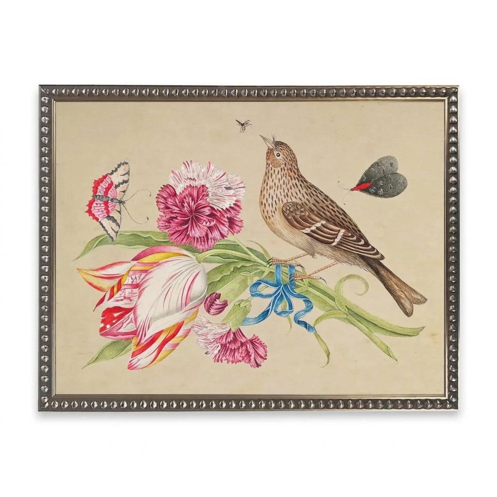 10 x 8 Birds on Distressed Background