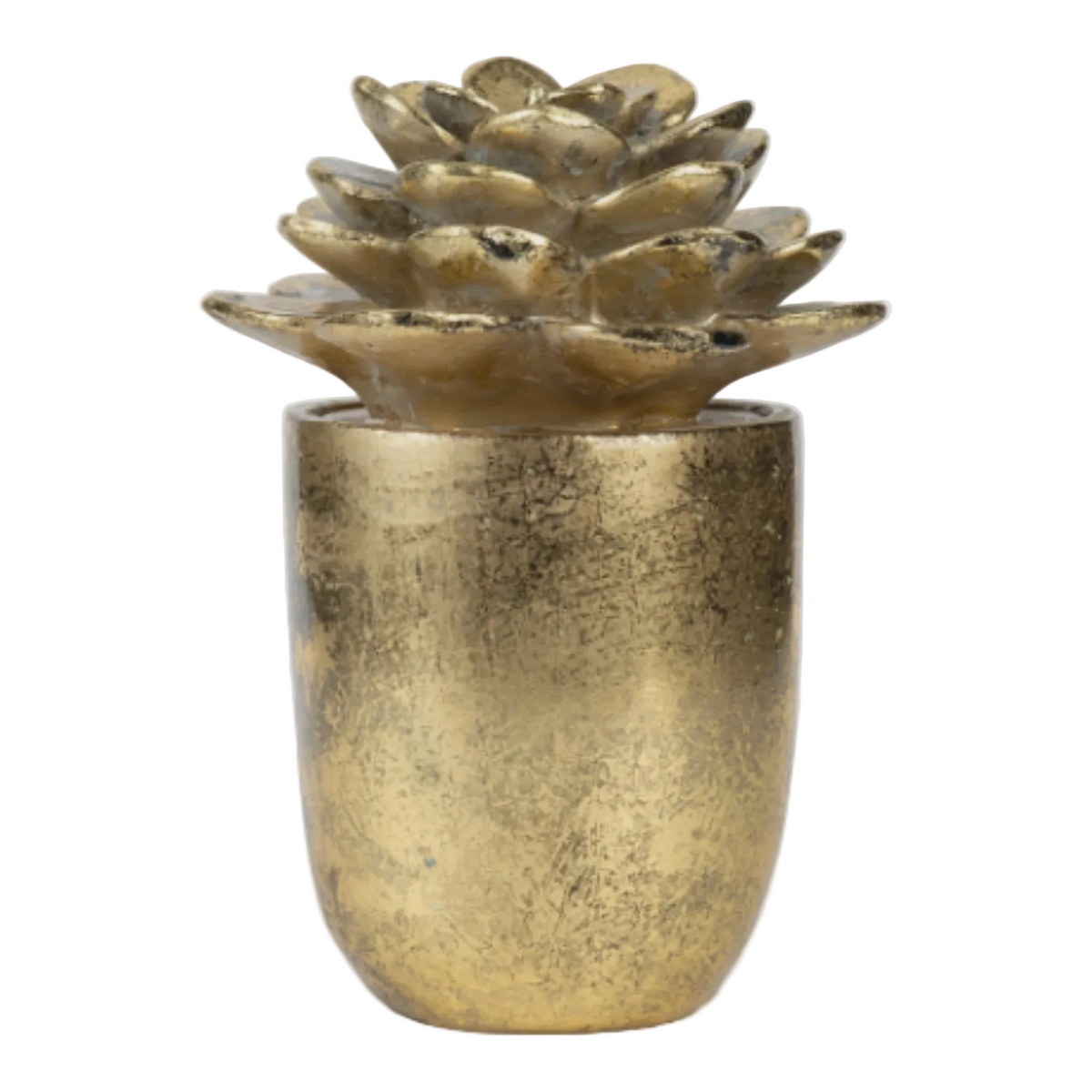 Succulent Figurine - Gold
