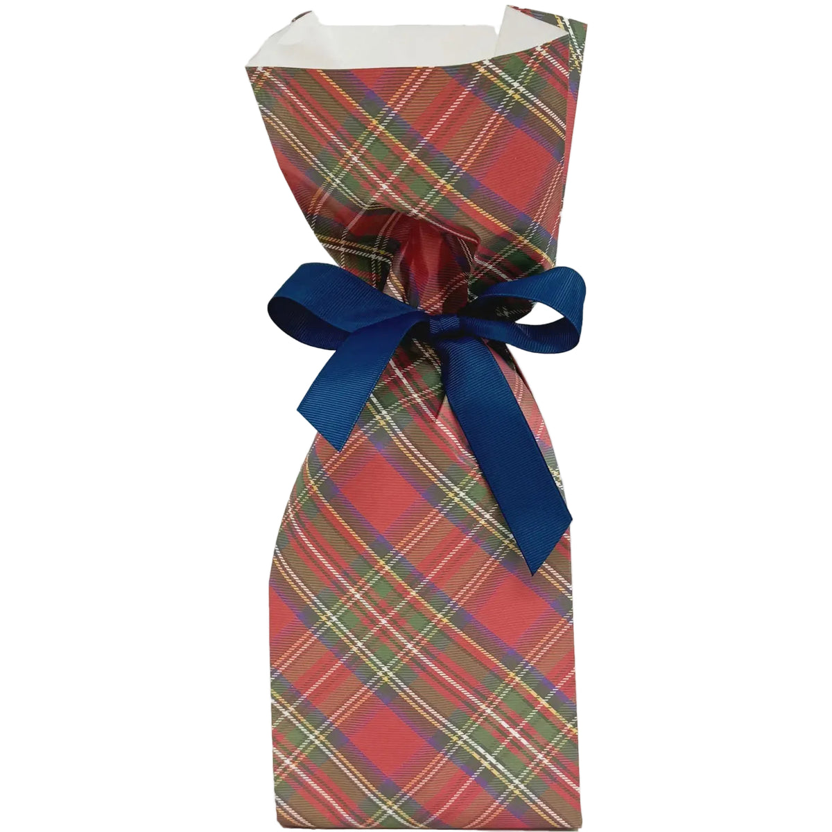 Tartan Plaid Paper Wine Bag