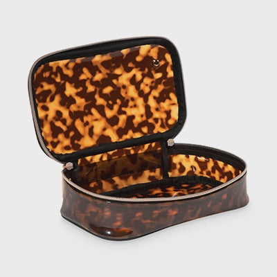 Miami Clearly Tortoise Claire Medium Makeup Case
