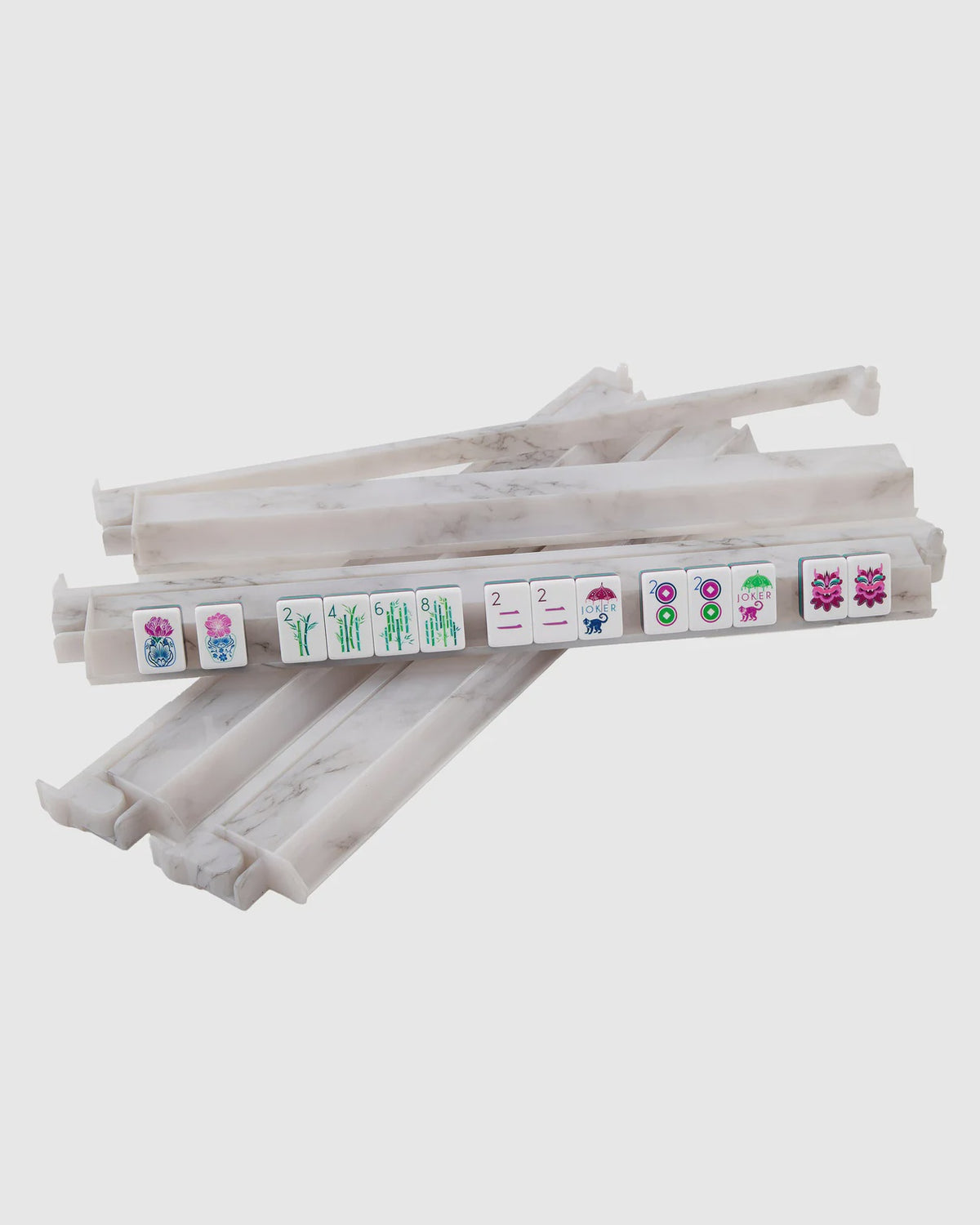 Carrara Mahjong Rack & Pusher Set