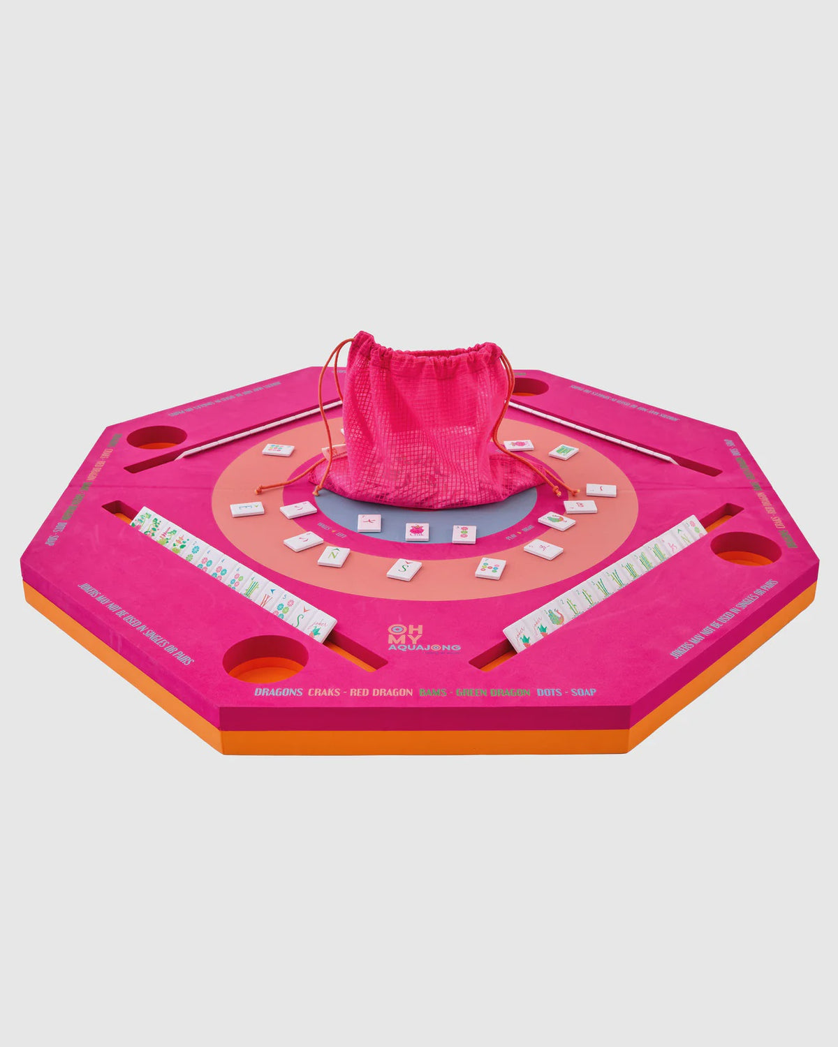 Pink Aqua Jong Pool Mat