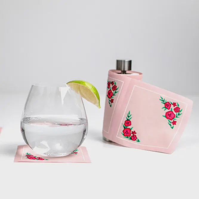 Spring Fling Disposable Cotton Cocktail Napkin Roll