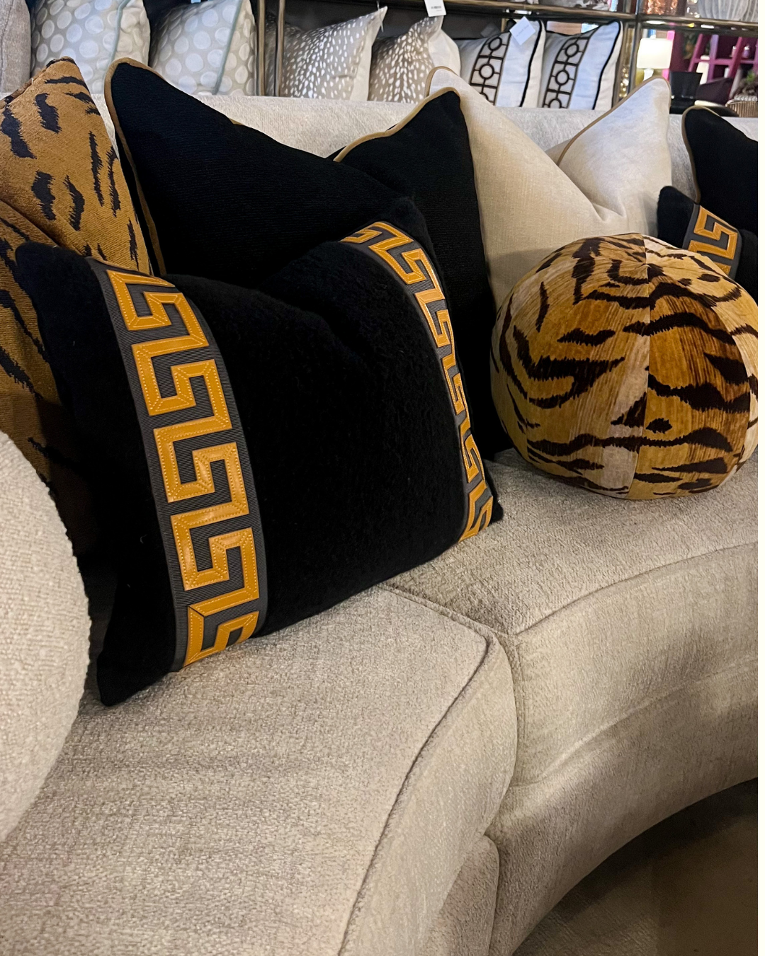 Cheetah Sphere Accent Pillow | 14"