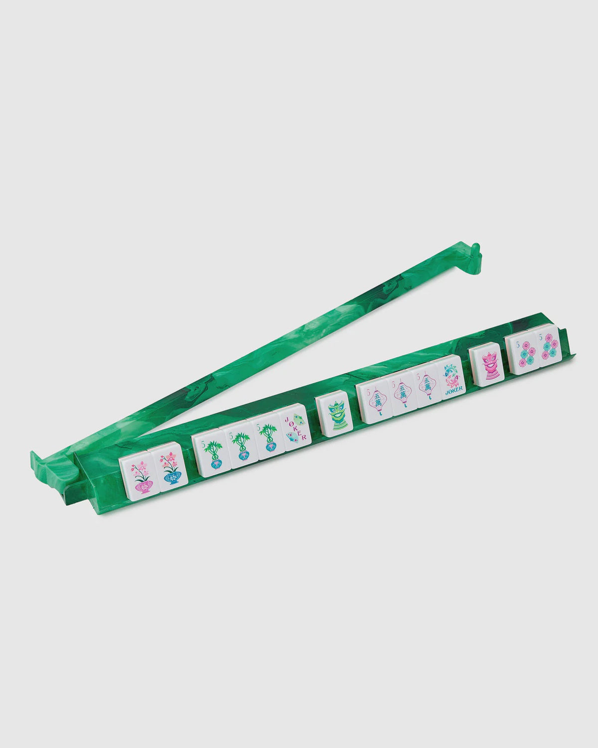 Agate Mahjong Rack & Pusher Set