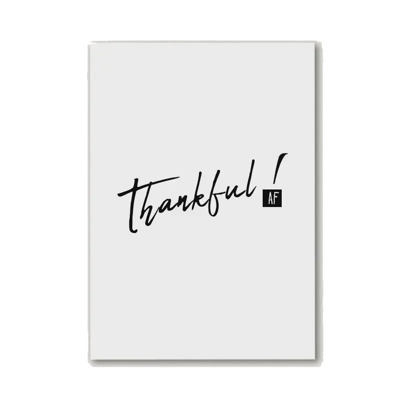 Thankful Af Greeting Card