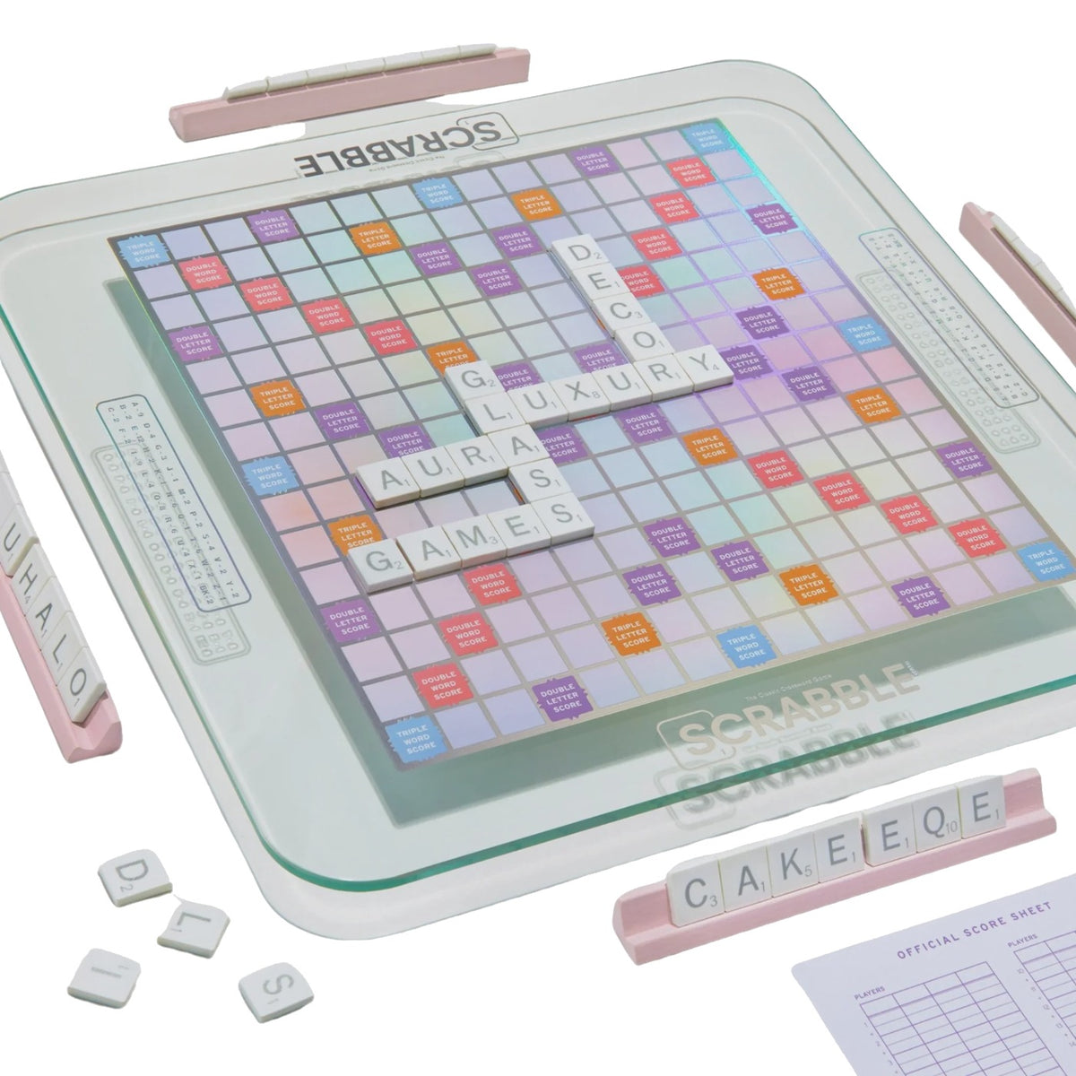 Scrabble Aura Glass Edition - Premium Collector's Set