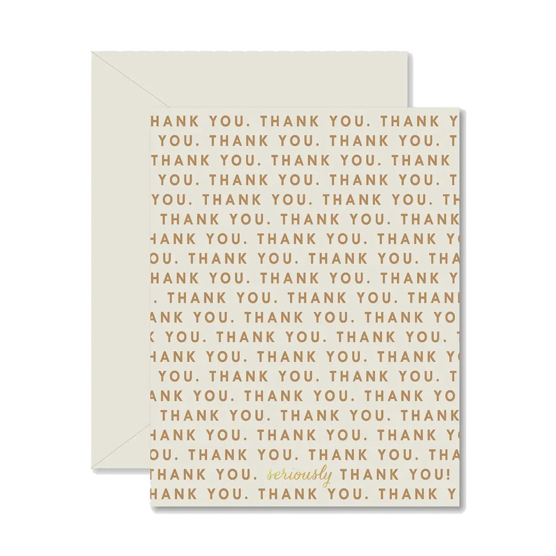 Repeating Thank You Greeting Card