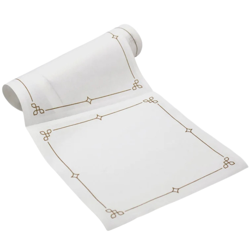 Golden Luxe Disposable Cotton Lunch Napkin Roll