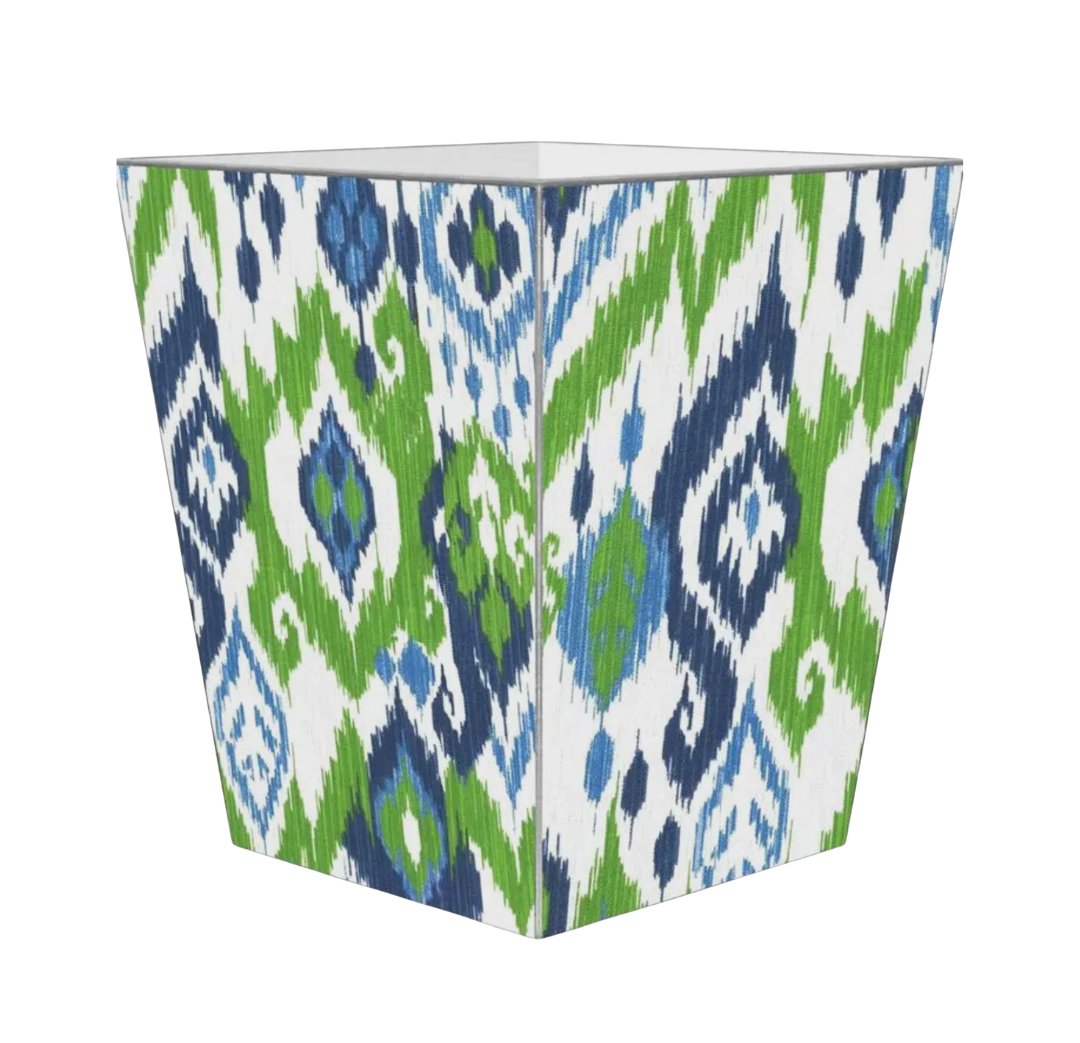 Seaside Ikat Wastepaper Basket