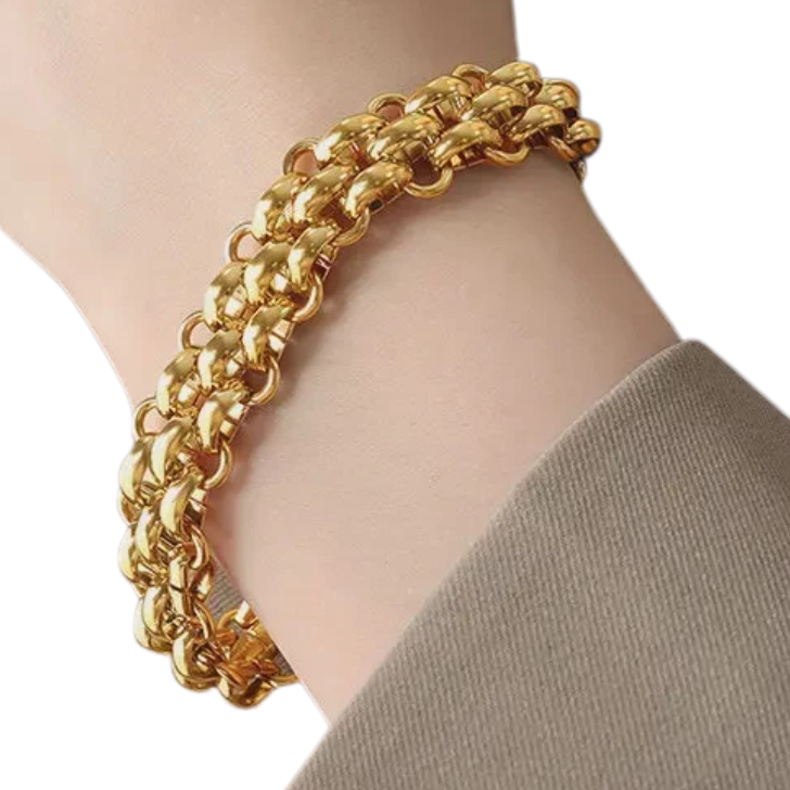 Chunky Gold Chain Link Bracelet