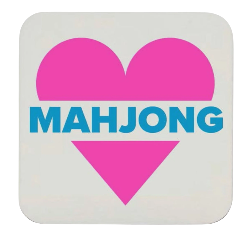 "Heart Mahjong" Coasters
