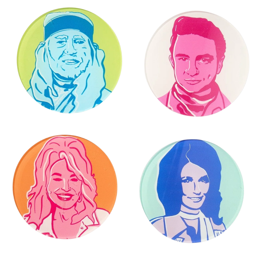 Country Legends Coasters | 4 Styles