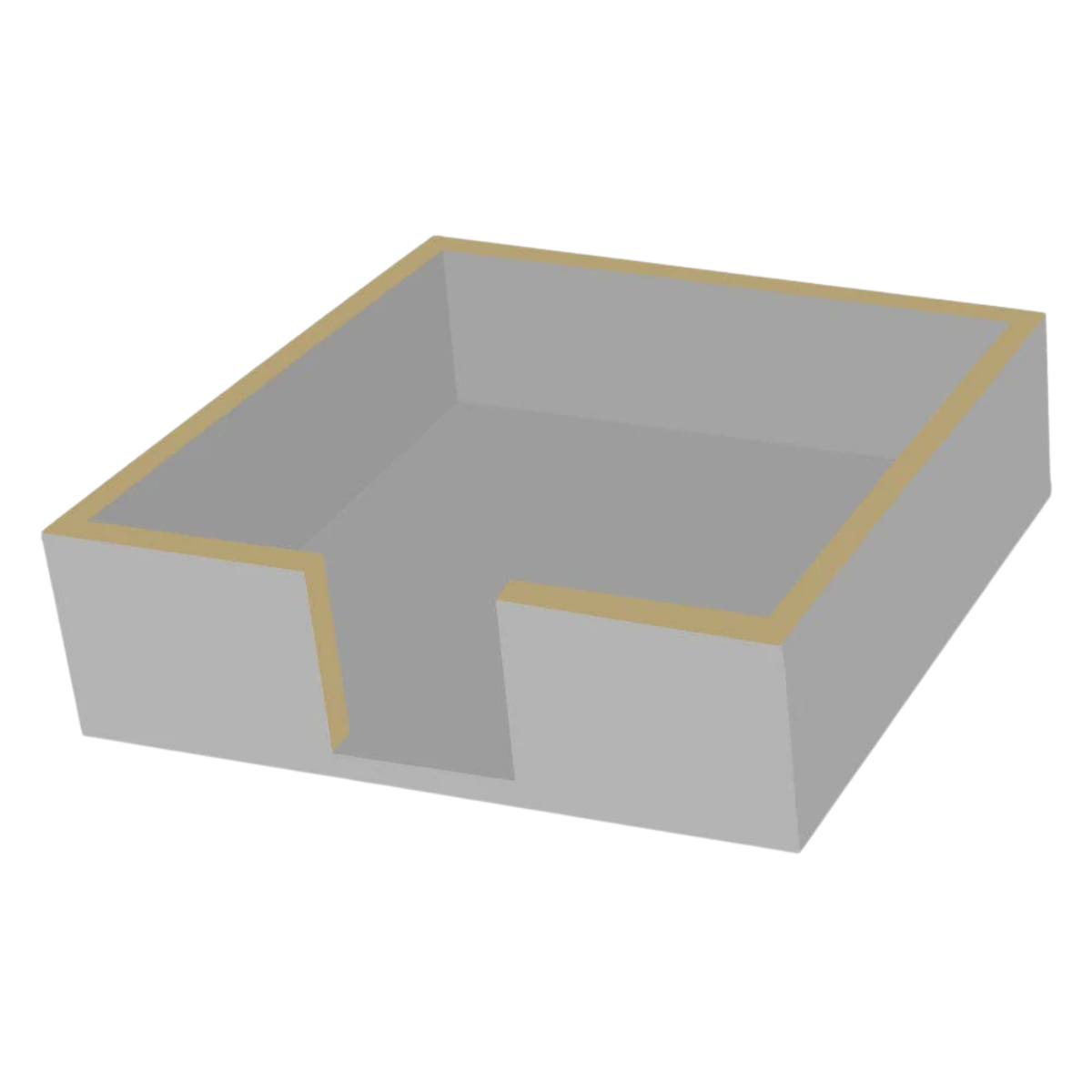 Napkin Caddy Wood | Silver