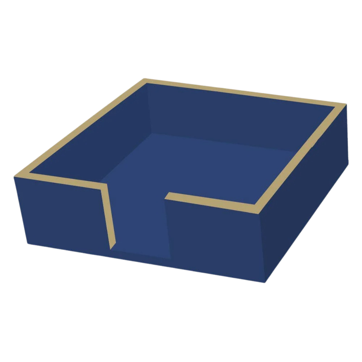 Napkin Caddy – Wood – Blue Finish